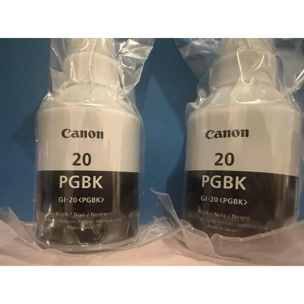 Canon PGBK Black Ink Bottles (2-Pack) - Pixma G6020, G5020 MegaTank